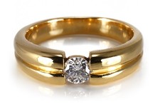 CHRIST Ring Solitär Brillant