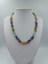 Bunte Edelstein Splitterkette