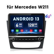 128GB Android 13 DAB Autoradio Navi CarPlay Mercedes BENZ CLS/E-Klasse W211 W219