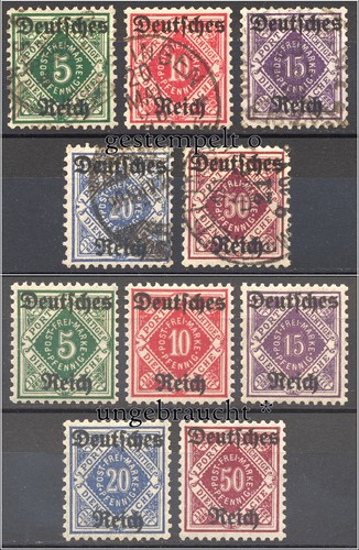 Minr dienstmarken - minr., 52-56