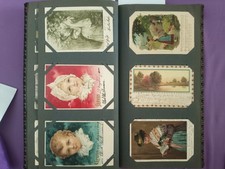 Album mit 171 Ansichtskarten Glückwunsch, Kunst ... .ca. 1910/20 Deutschland
