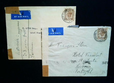 ʘ England 1940 Luftpost Lissabon Hotel Zensurbriefe Bedarf (Briefmarken, C112)