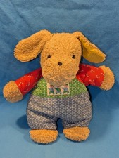 SIGIKID HUND FIPS  STOFFTIER FROTTEE KUSCHELTIER 28 CM DOG VINTAGE RARITÄT 80ER