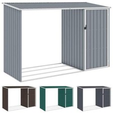 vidaXL Brennholzlager Stahl