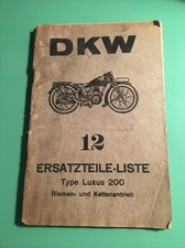  Ersatzteile Liste DKW 200