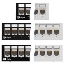 Patchpanel Cat6 Cat6a Cat7 Cat8 RJ45 Desktop Aufputz Panel Verteiler Profi LAN