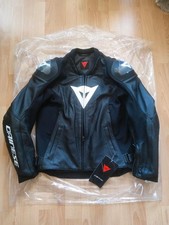 *Neu* Dainese Sport Pro Lederjacke Motorrad Schwarz Gr. 52