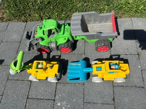 Big playmobil traktor trailer - big,