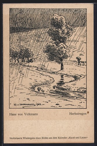 Künstler hans von - künstler-ak,