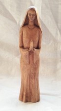 Holzfigur schnitzerei betende - schnitzerei,