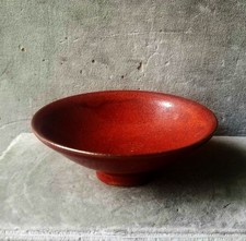 Walter Heufelder - Kleine Schale Porzellan Ochsenblut - Studiokeramik v. 1996