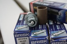 BRISK Silver DR15YS-9 1462 Zündkerzen Benzin LPG CNG Autogas 4 Stück 1x getestet
