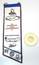 DDR NVA Wimpel & Medaille Kampsfhubschraubergeschwader KHG - 5 Adolf v. Lützow