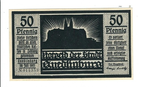 Notgeld quedlinburg - -,