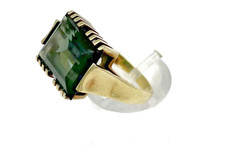 585/- 14kt Goldring Turmalin