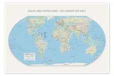 Poster Equal Area World Map