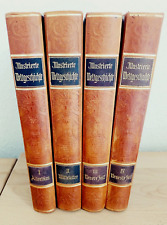 Illustrierte Weltgeschichte in 4 Bänden Halbleder-Prachteinbände komplett ~ 1910