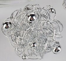 Deko Kugel DRAHT D. 7cm silber