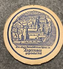 Alter Bierdeckel Beermat coaster Bierfilz Filz Tegernsee München Bayern