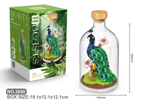 Pfau bausteine modell - pfau, figur