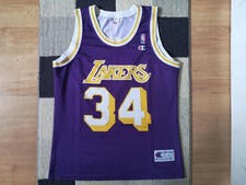 O Neal LA Los Angeles Lakers Trikot Champion Lila Gr. L Jordan Bulls