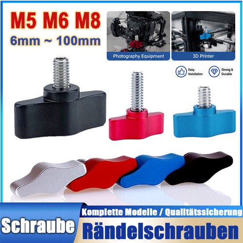 Rändelschrauben hohe - m6,