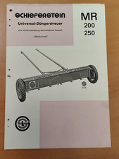 Schieferstein Düngerstreuer Prospekt traktor brochure 45