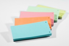 Trennstreifen Trennblätter Register Trennlaschen  Aktenfahnen Karton 240x105mm