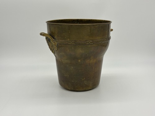 Jugendstil messing cachepot - messing,