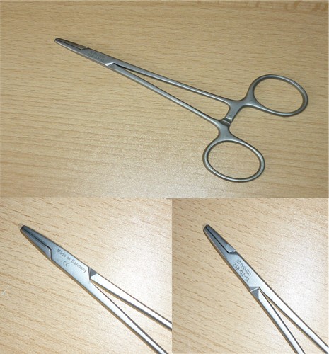 Nadelhalter arterienklemme - nadelhalter,