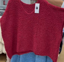 Pullover Poncho Feinstrick