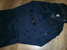 CYRILLUS, Mädchen-Mantel,Trench,Mit Kapuze,Blau,Maritim,Gr.152,Neu!