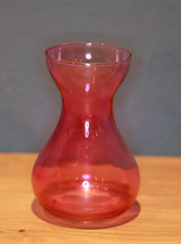 Hyazinthen Glas Vase pink rosa