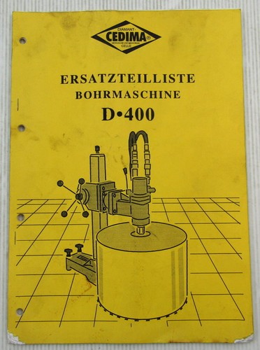 Cedima cd400 bohrmaschine - cedima,