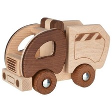 Holzauto Müllwagen Nature