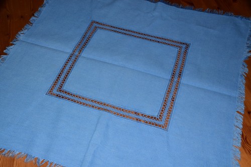 Alte tischdecke mit hohlsaum - alte,