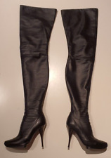AROLLO Crotch Overknees  Stiefel 37 Echtleder Thigh High
