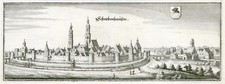 Schrobenhausen Original Kupferstich Merian 1644