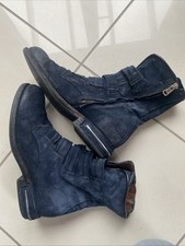 A.S.98 Damen Stiefel Boots Gr. 39 Dunkelblau Echt Leder