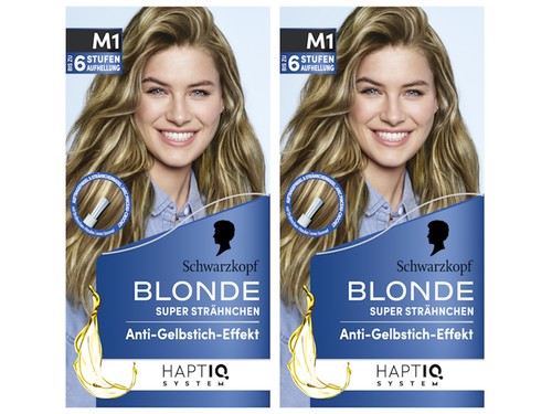 Blonde strähnchen super - strähnchen, m1