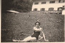 Vintage Foto Schöne junge