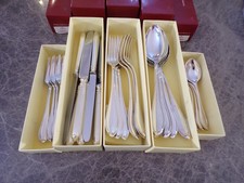 Robbe & Berking Modell NAVETTE Menübesteck 6 Personen 30 Teile Silber 90er TOP !