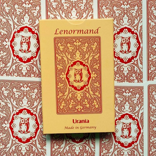 Rote eule lenormand kartendeck - rote,