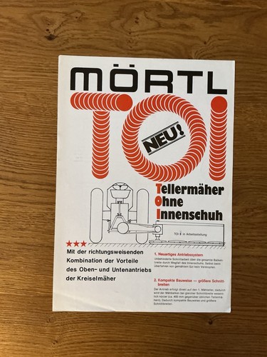 Orig mörtl mähwerk prospekt - mÖrtl,