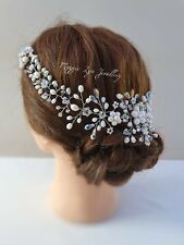 Silber Braut Haarschmuck