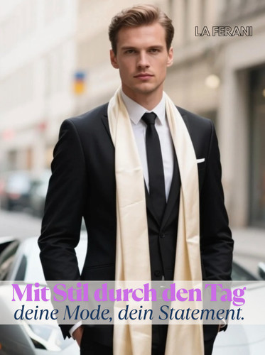 Herren seidenschal schwarz - seidenschal,