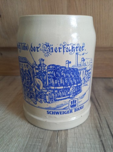 Bierkrug steingut 0 5l - bierkrug,, steingut,