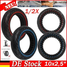 1-2X E-Scooter Vollgummi Reifen 10"x2,5 60/70-6.5 Für Xiaomi 4lite Für kugoo m4