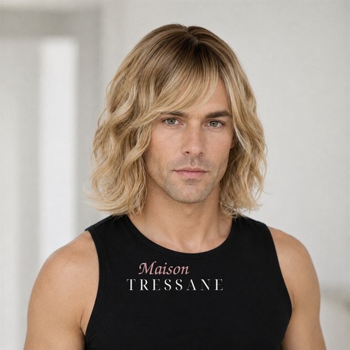 Herrenperücke blond balayage - herrenperücke,