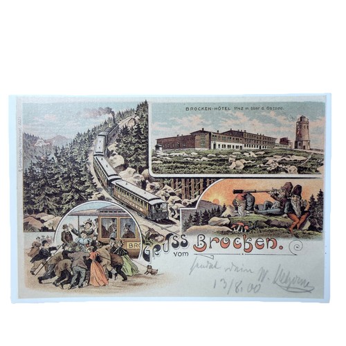 Postkarte reprint eisenbahn - ak,
